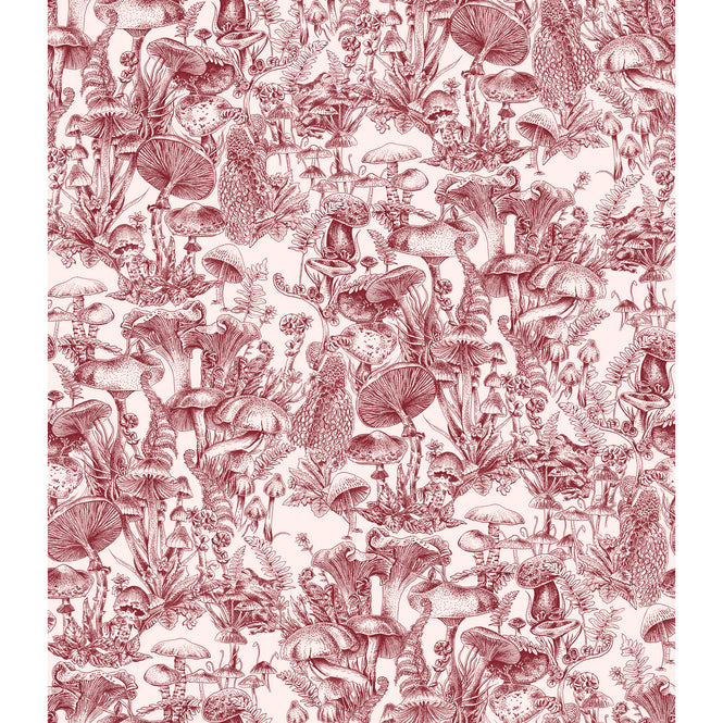 Cole&Son / Stella McCartney × Cole & Son / Fungi Forest Burgundy 122/1001