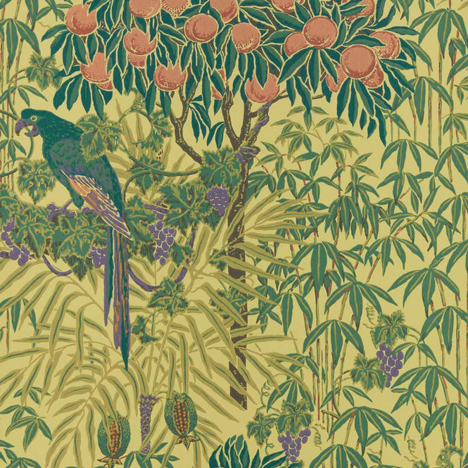 輸入壁紙 1838 Wallcoverings / V&A DECORATIVE PAPERS / MACAW Vivid Yellow 2311-167-03