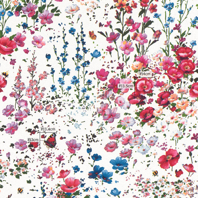 【切売m単位】Emil & Hugo / WILDFLOWERS 288352 (PETITE FLEUR 5)