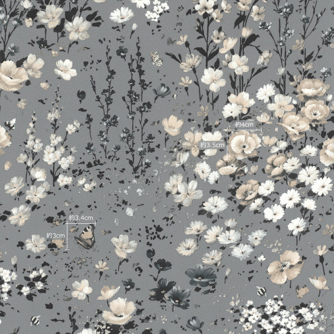 【切売m単位】Emil & Hugo / WILDFLOWERS 288369 (PETITE FLEUR 5)
