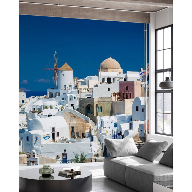 PHOTOWALL / White Houses and Azure Blue Sea in Greece (e24198)