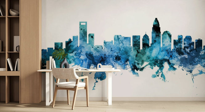 PHOTOWALL / Charlotte North Carolina Skyline (e311674)