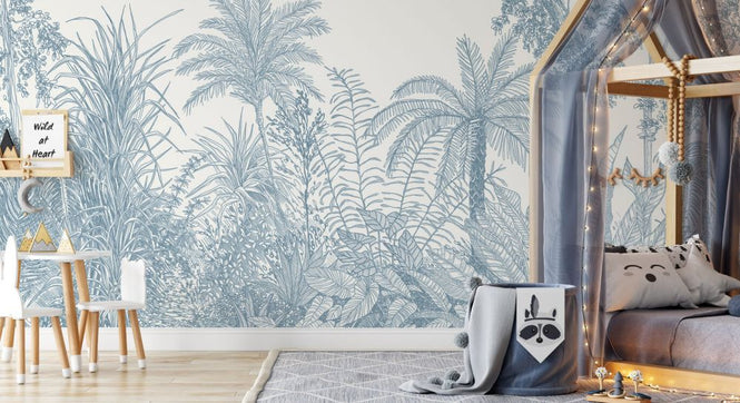 PHOTOWALL / Tropica - Pale Blue (e325471)