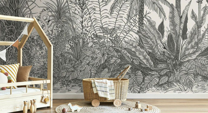 PHOTOWALL / Tropica - Black Animals (e325506)