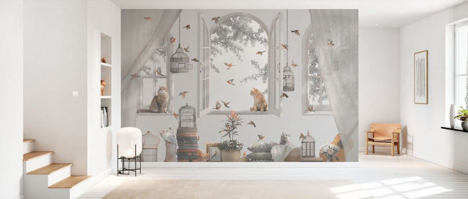 PHOTOWALL / Adorable Cats and Birds (e337170)