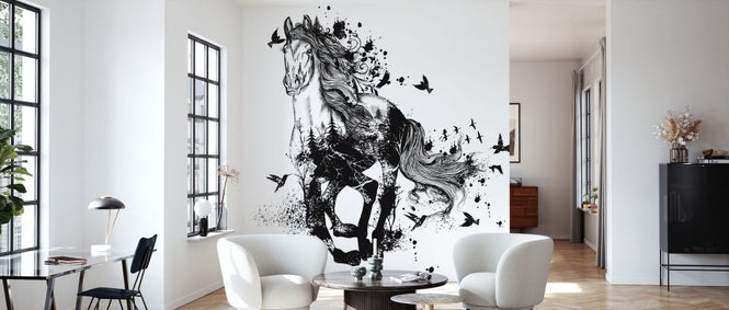 PHOTOWALL / Beautiful Horse Abstract (e92822)