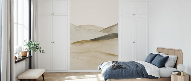 PHOTOWALL / Boho Watercolour Landscape - Beige and Grey IV (e93055)