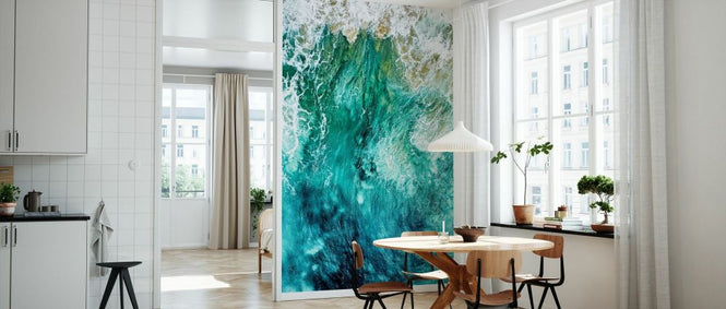 PHOTOWALL / Aerial Summer - Aqua Waves (e93127)