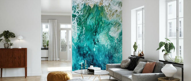 PHOTOWALL / Aerial Summer - Aqua Waves (e93127)