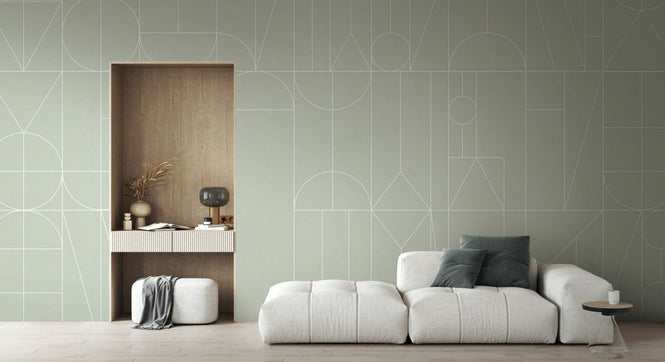 PHOTOWALL / Abstract Geometric Shapes - Green (e93724)