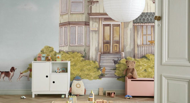 PHOTOWALL / Simple House with Pets (e94197)