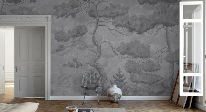 PHOTOWALL / Tall Trees - Grey (e94312)