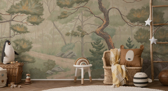 PHOTOWALL / Trees - Green (e94316)