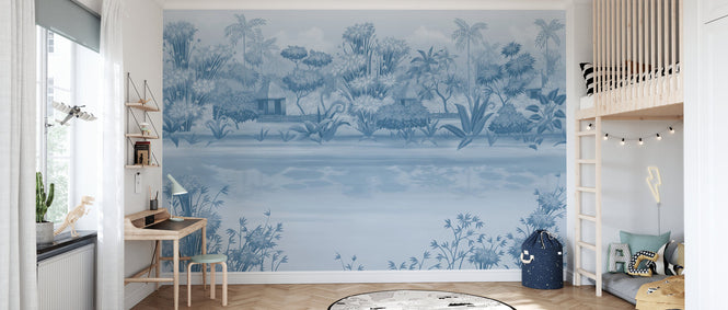 PHOTOWALL / Quiet Lake - Blue Tone (e94329)