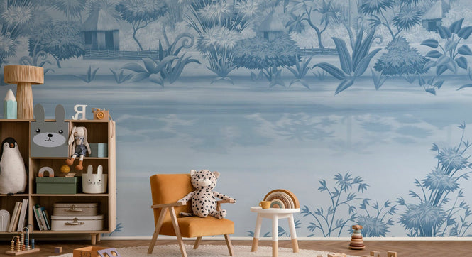 PHOTOWALL / Quiet Lake - Blue Tone (e94329)