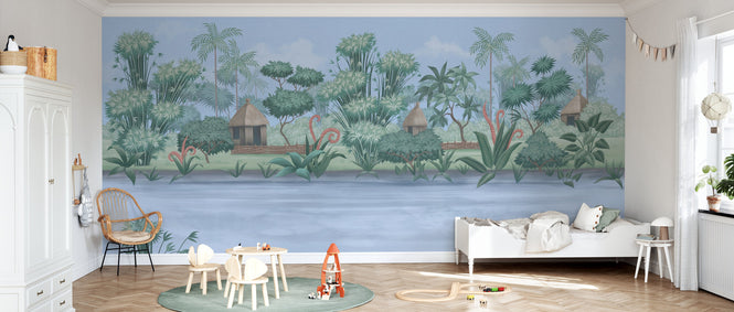 PHOTOWALL / Quiet Lake - Blue (e94330)