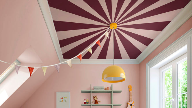 PHOTOWALL / Circus - Rectangle - Dark Red and Pink (e94359)