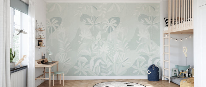 PHOTOWALL / Jungle Foliage - Green Vintage (e94553)