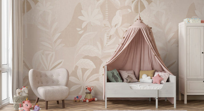 PHOTOWALL / Jungle Foliage - Neutral Vintage (e94554)