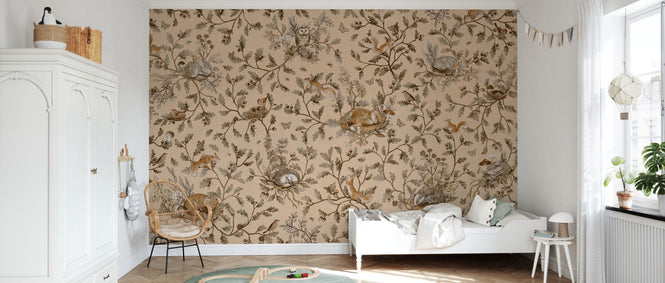 PHOTOWALL / Playful Woods - Vintage - Beige (e94576)
