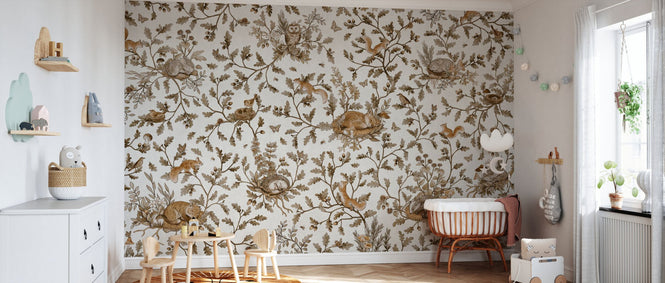 PHOTOWALL / Playful Woods - Vintage - White (e94590)
