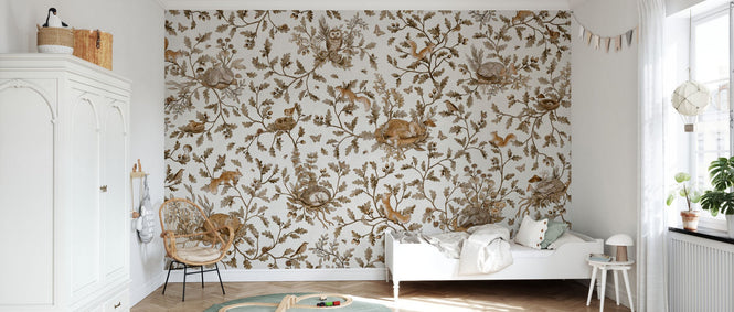 PHOTOWALL / Playful Woods - Vintage - White (e94590)