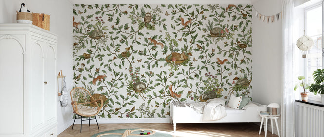 PHOTOWALL / Playful Woods - White (e94591)