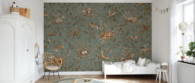 PHOTOWALL / Playful Woods - Vintage - Green (e94593)