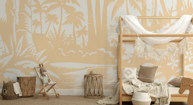 PHOTOWALL / Jungle View - Yellow (e94618)