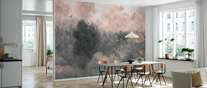 PHOTOWALL / Romantic Landscape - Pink (e94742)