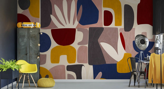 PHOTOWALL / Organic Abstract Shapes - Multicolored (e94759)
