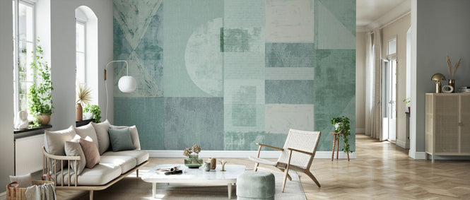 PHOTOWALL / Exceptional Abstract Shapes - Green (e94796)