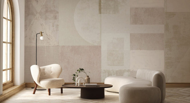 PHOTOWALL / Exceptional Abstract Shapes - Beige (e94807)