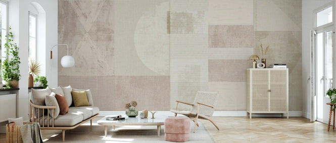 PHOTOWALL / Exceptional Abstract Shapes - Beige (e94807)