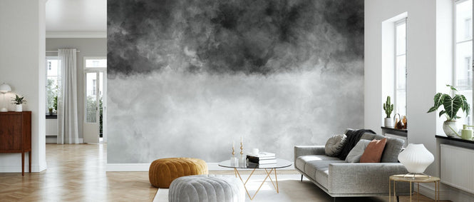 PHOTOWALL / Dual Tone Watercolour - Onyx Silk Fusion (e95071)