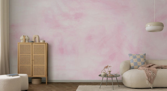 PHOTOWALL / Abstract Watercolour Strokes - Raspberry Swirl (e95074)