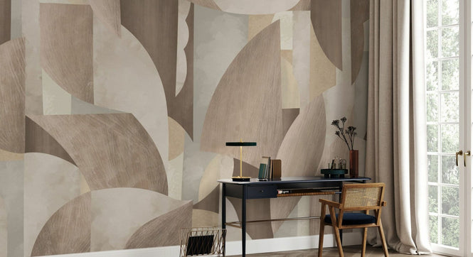 PHOTOWALL / Abstract Forms - Brown (e95084)