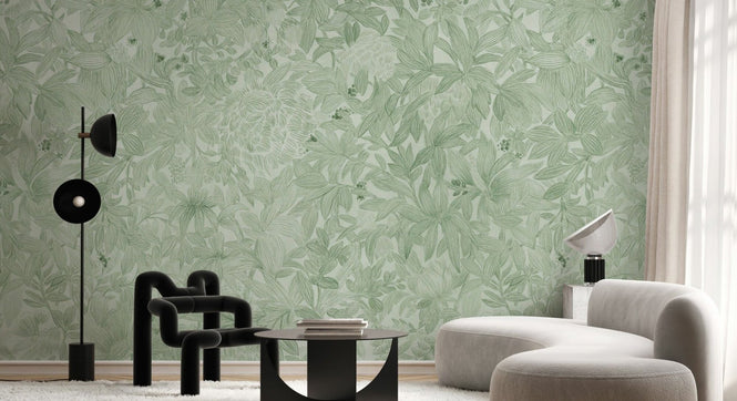PHOTOWALL / Vibrant Flowers and Leaves - IV - Large (e95705)