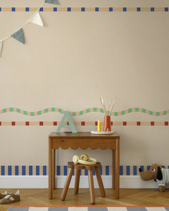 PHOTOWALL / Wavy and Linear Pattern - Beige (e96097)
