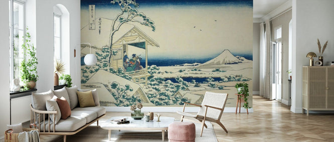 PHOTOWALL / Snowy Morning from Koishikawa - Katsushika Hokusai (e96566)