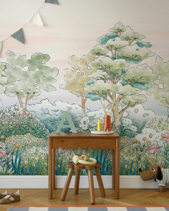 PHOTOWALL / Serene Meadowlands - Spring Green (e97172)