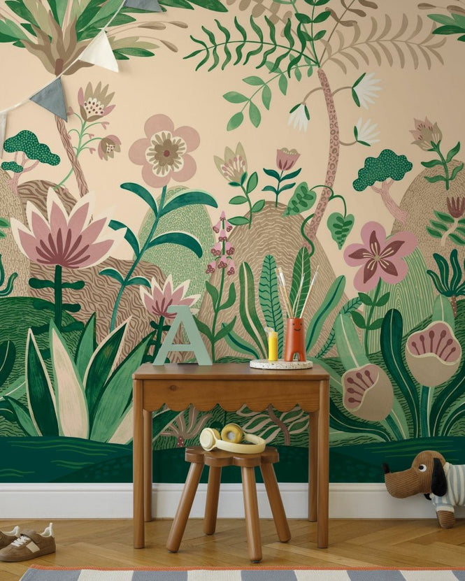 PHOTOWALL / Enchanted Jungle Scape - Green (e97191)