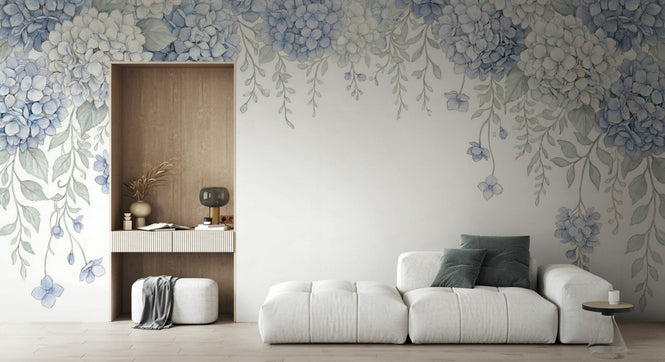 PHOTOWALL / Elegant Blue Hydrangea (e97216)