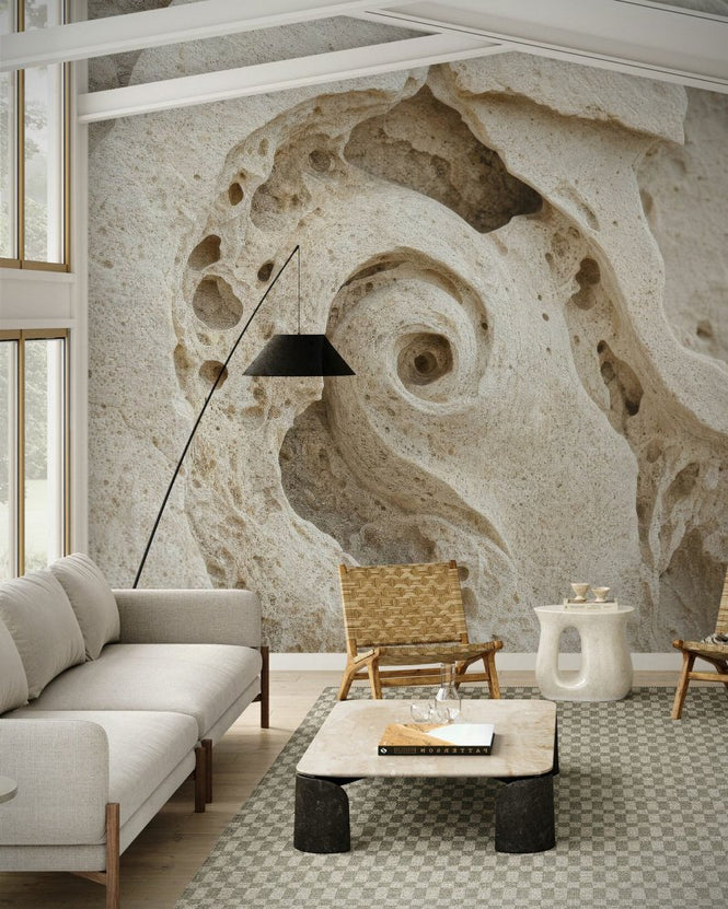 PHOTOWALL / Fibonacci Poster - Weathered Limestone (e97532)