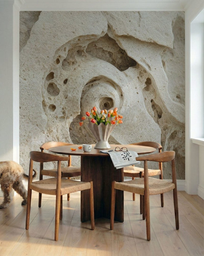 PHOTOWALL / Fibonacci Poster - Weathered Limestone (e97532)