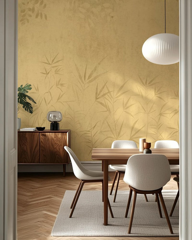 PHOTOWALL / Bamboo Wall - Yellow (e97701)