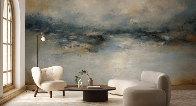 PHOTOWALL / Abstract Coastal Landscape Oil Painting (e97748)