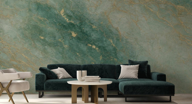 PHOTOWALL / Emerald Kintsugi Marble (e97749)