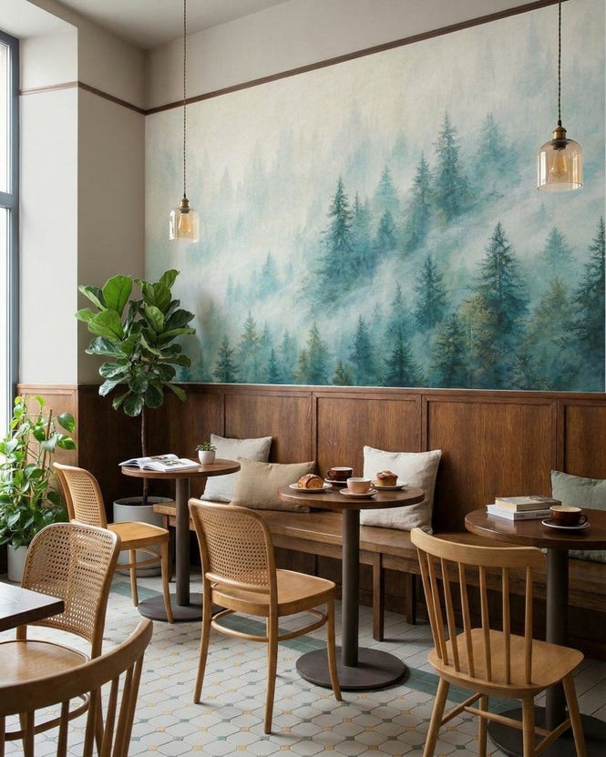 PHOTOWALL / Watercolor Forest Landscape (e97943)