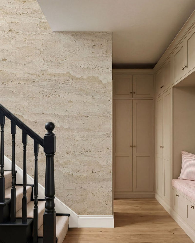 PHOTOWALL / Travertine Stone Waves (e98158)